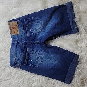 Youth boys 7 True Religion jean shorts